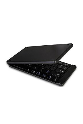 Samsung Galaxy Tab S6 Lite Sm-p610 Uyumlu Bluetooth Mini Katlanır Kablosuz Klavye + Dokunmatik Kalem