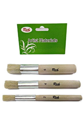 Fırça Stencıl 3 Lü Set 2-4-6