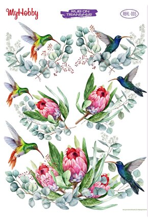 Rub On Transfer Kağıdı Rbxl-005 35x50 Cm