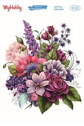 Koyu Zemin Sulu Transfer KZ-003 25x35c