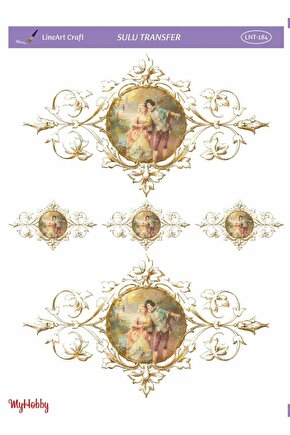 Lineart Altın Sarısı Sulu Transfer LNT184 25x35cm