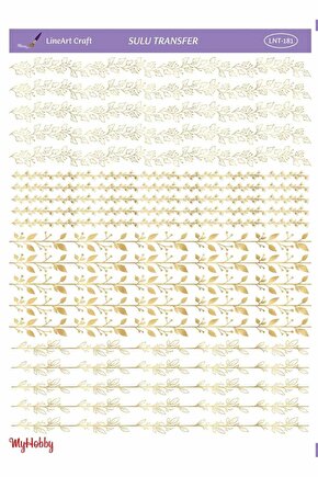 Lineart Altın Sarısı Sulu Transfer LNT181 25x35cm