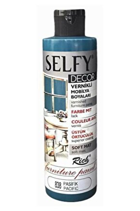 Selfy Decor Vernikli Akrilik Mobilya Boyası Pasifik 240 Cc
