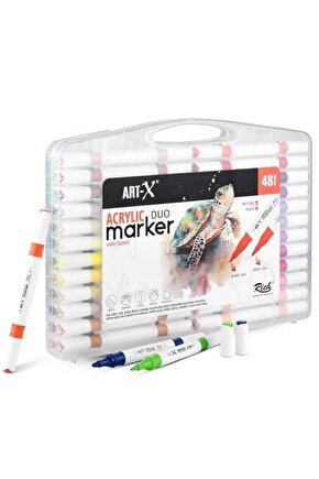 Artx Acrilic Marker Duo 48li Akrilik Kalem Seti 