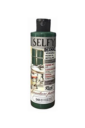 Selfy Decor Vernikli Boya 240cc - Amsterdam Green 848