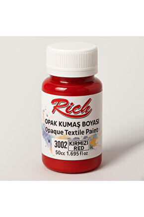 Kumaş Boyası Opak 50 cc Kırmızı