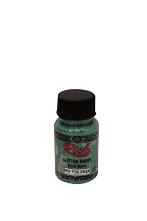 Simli Boya Glitter Paint 50 cc Yeşil 9016