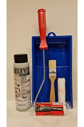 Selfy Decor 500 Cc (750 Gr) Country Gri Kendinden Vernikli Dolap Boyama Seti