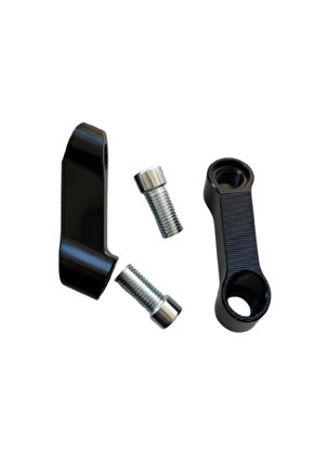 ÜNİVERSAL AYNA UZATMA GENİŞLETME APARATI SİYAH 10mm DÜZ DİŞ PCX