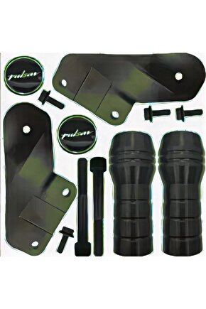 Bajaj Pulsar Rs 200 2015 - 2023 Uyumlu Koruma Takozu Rs200 Siyah Sticerlı Sadece Siyah