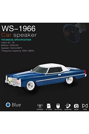 CADİLLAC ELDORADO NOSTALJİK ARABA ŞEKLİNDE BLUETOOTH SPEAKER ŞARJLI KABLOSUZ HOPARLÖR