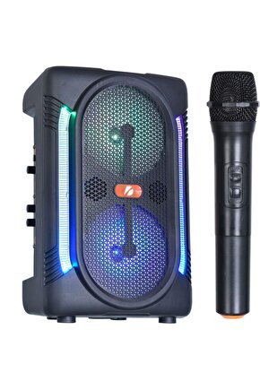 Kablosuz Mikrofonlu Taşınabilir Toplantı Hoparlörü Bluetooth Speaker