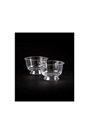 Kristal Mika Ayaklı Kase 180cc Kapaksız ( 25 Adet )