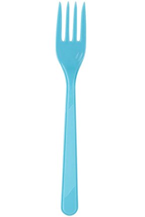 Renkli Kullan At Plastik çatal 24 adet