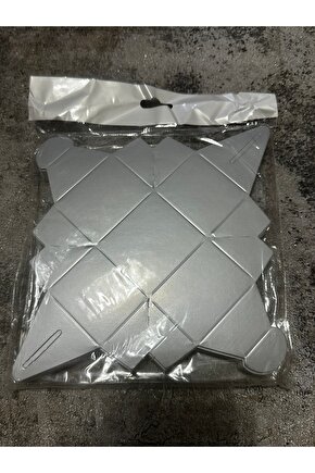 Partycom gümüş lokum kutusu 50 adet