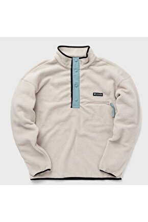 Erkek Krem Helvetia Half Snap Fleece Polar
