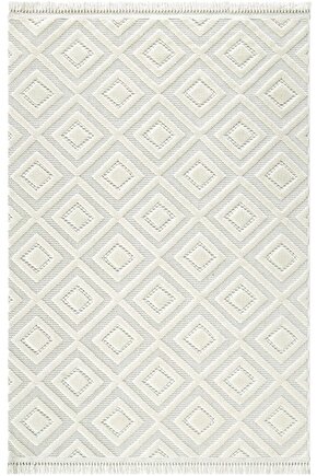 Dizayn Kaymaz Taban Koridor Halısı Kesme Yolluk Mutfak Halısı Modern Salon Halısı 1089 KREM