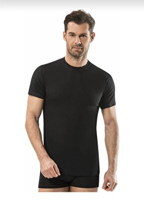 111 Erkek Sıfır Yaka Yarım Kol Fanila Tekli