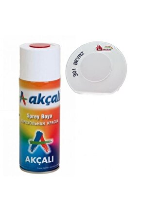 Akçalı Sprey Boya 400 ml 301 Parlak Beyaz(Lisinya)