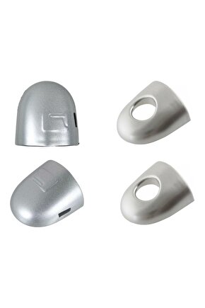 Renault Megan 2 için Dış Kapı Kolu Anahtar Deliği Kapağı Seti Gri