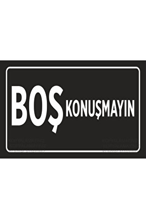 boş konuşmayın uyarı levhası komik sözler duvar yazıları ev dekorasyon tablo retro ahşap poster