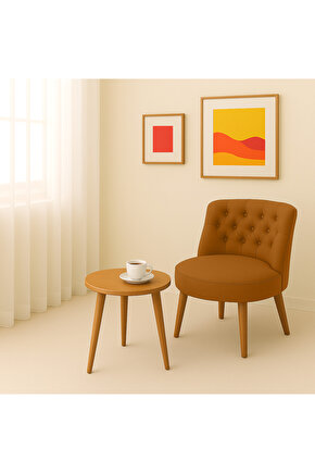 Tekli Berjer Koltuk Kiremit - Çay Seti Koltuk Takımı