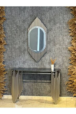 DRESUAR ULTRA LAK KAPLAMA DRESUAR SETİ AYNALI METAL DRESUAR