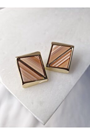 Mine Kaplamalı Zara Model Küpe