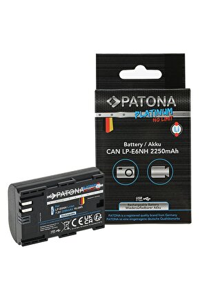 Platinum Canon Lp-e6nh Usb-c Girişli Batarya Pil Uyumlu