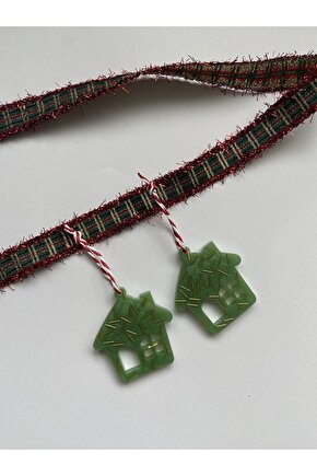 Ev Formunda Epoksi Yılbaşı Ağacı Süsü 7