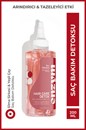 Doğal Saç Bakım Detoksu Arındırıcı Elma Sirkesi Ve Yeşil Çay Tonik 200 ml