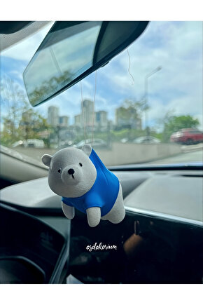 Sevimli Ayıcık Araba Ayna Süsü - Dikiz Aynası Süsü - Oto Aksesuar