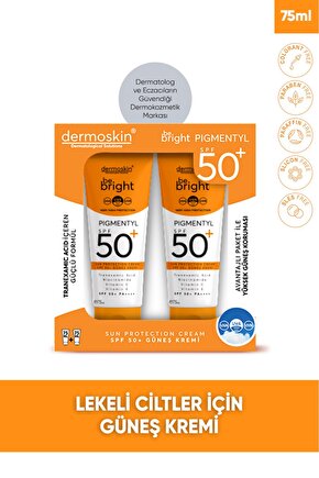 2li Be Bright Pigmentyl SPF 50+ | UVA & UVB Koruyucu | Leke Karşıtı Güneş Kremi | 75+75 ml