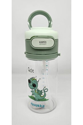 Quokka 450ml Yeşil Pipetli Askılı Matara