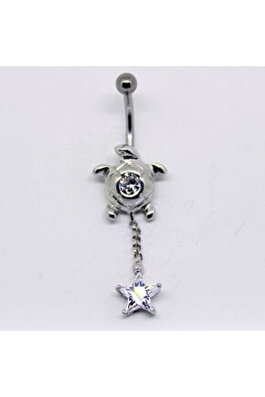 Yıldız Sallantılı Gümüş Pıercıng
