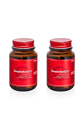 İmuneks Farma Q10® Beta Glukan (1,31,6) ve Koenzim Q10 İçeren Takviye Edici Gıda x 2 Adet