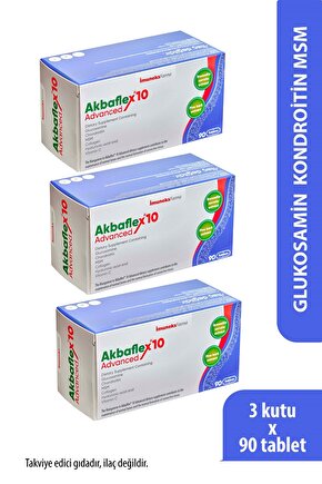 Akbaflex®10 Advanced 90 Tablet x 3 Adet