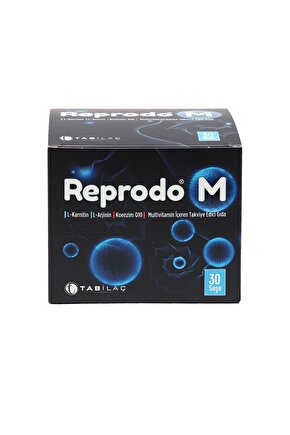 Reprodo M L-Karnitin, L-Arjinin, Koenzim Q10 ve Multivitamin İçeren Takviye Edici Gıda