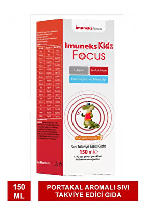 İmuneks Kids Focus 150 ml