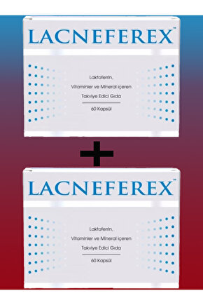 İmuneks Lacneferex Vitamin Ve Mineral İçeren Gıda Takviyesi 60 Kapsül X2
