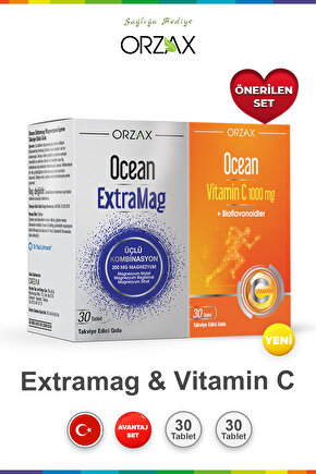 Ocean ExtraMag 30 Tablet & Ocean Vitamin C 30 Tablet