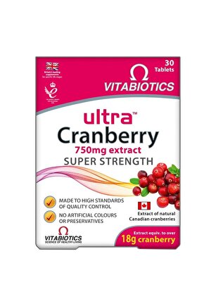 - Ultra Cranberry 750Mg - 30 Tablet