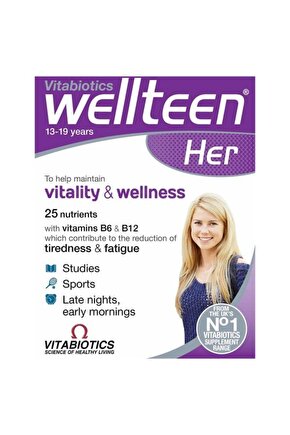 Wellteen Vitality & Wellness Her, 30 Tablet