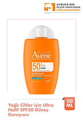 Ultra Fluid Oil Control SPF50 Yağlı Ciltler İçin Çok Yüksek Korumalı Güneş Kremi 50 ml
