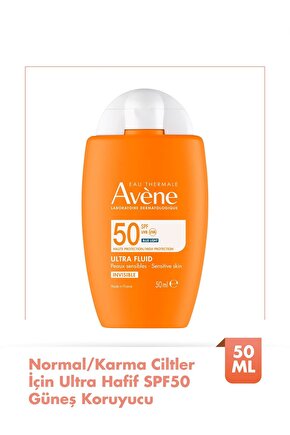 Ultra Fluid Invisible SPF50 Normal ve Karma Ciltler İçin Güneş Kremi 50 ml