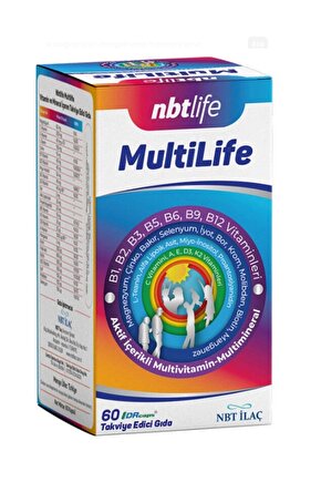 NBT Life MultiLife Takviye Edici Gıda 60 Kapsül