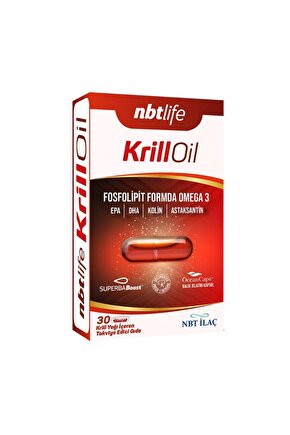 Krill Oil Takviye Edici Gıda 30 Kapsül