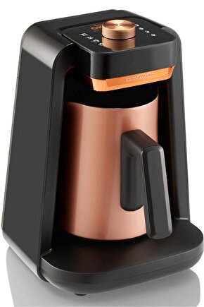 Okka Rich Spin Pro Çelik Cezveli Közde Sütlü Türk Kahve Makinesi 5 Fincan Kapasiteli Bakır - OK0020