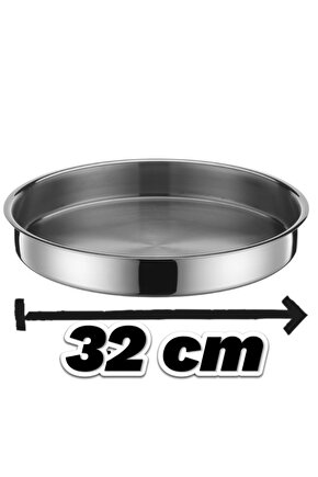 Paslanmaz Çelik Fırın Tepsisi 32 Cm