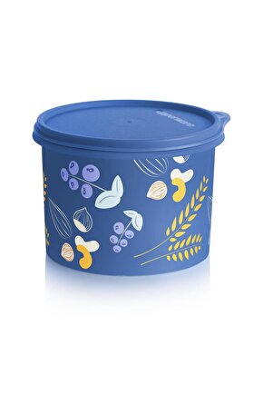 Renkli Yuvarlak Gıda Saklama Kabı 1.1 Lt Ah